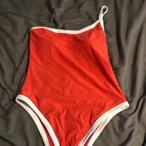 Aerie Cheeky HighCut One Shoulder swim